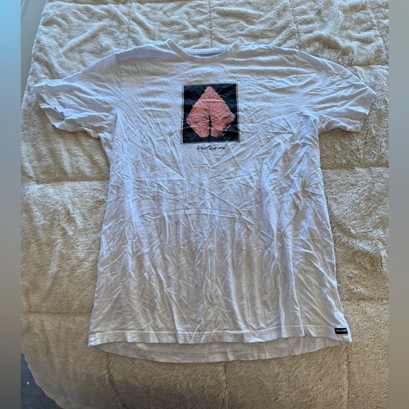 Volcom Stone True To This OPTICAL Men’s white T Shirt Size Large - Picture 1 of 4
